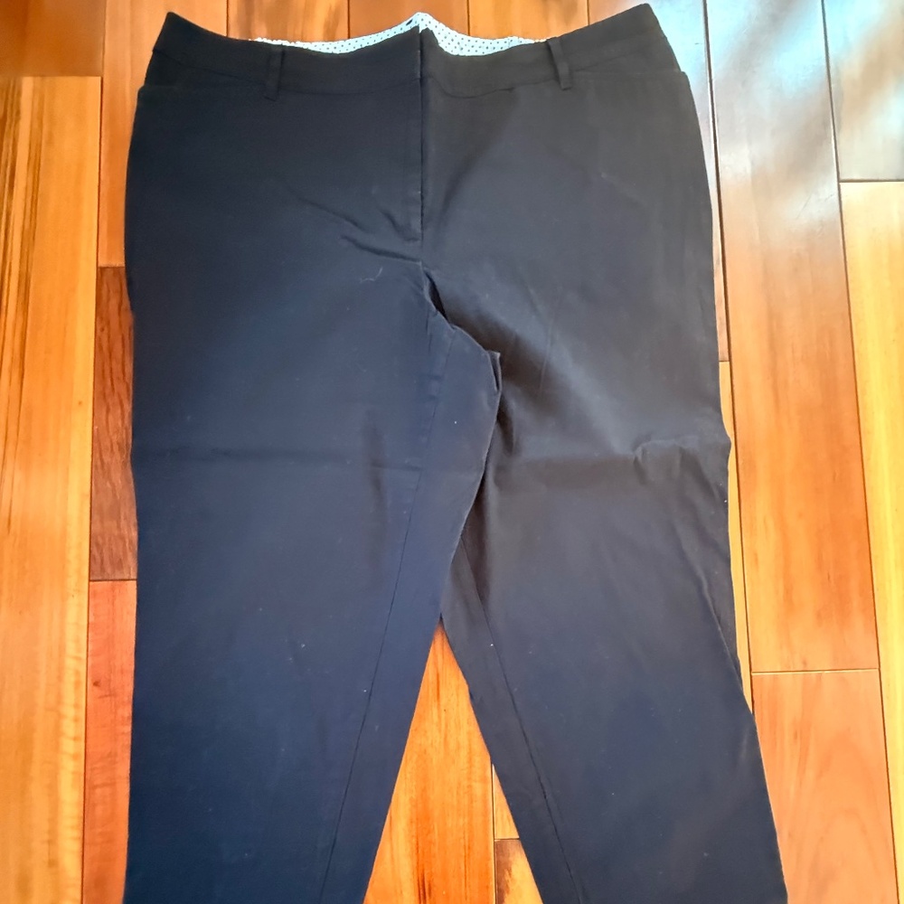 Women's Talbots Perfect Crop Black Size 18w